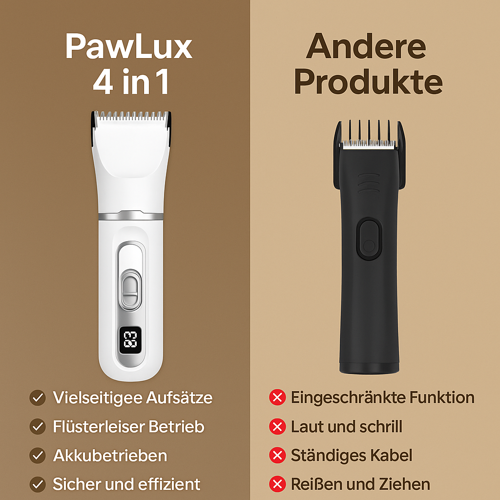 PawLux 4in1 – Das Profi-Pflegeset für Haustiere